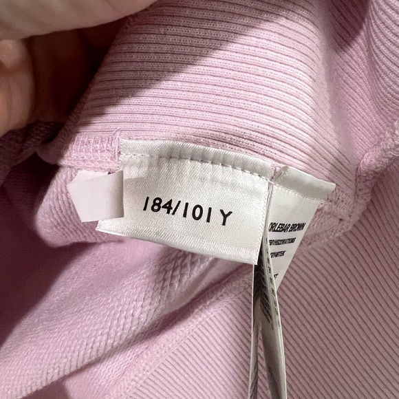 Orlebar Brown Watkins Conch Pink Crewneck Sweatshirt Garment Dyed Jersey Size M - Picture 7 of 10